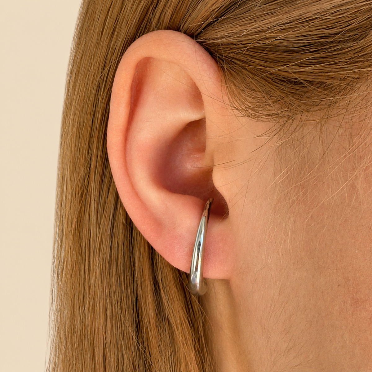 Paire de boucles d'oreilles créoles lobe Petite Lili