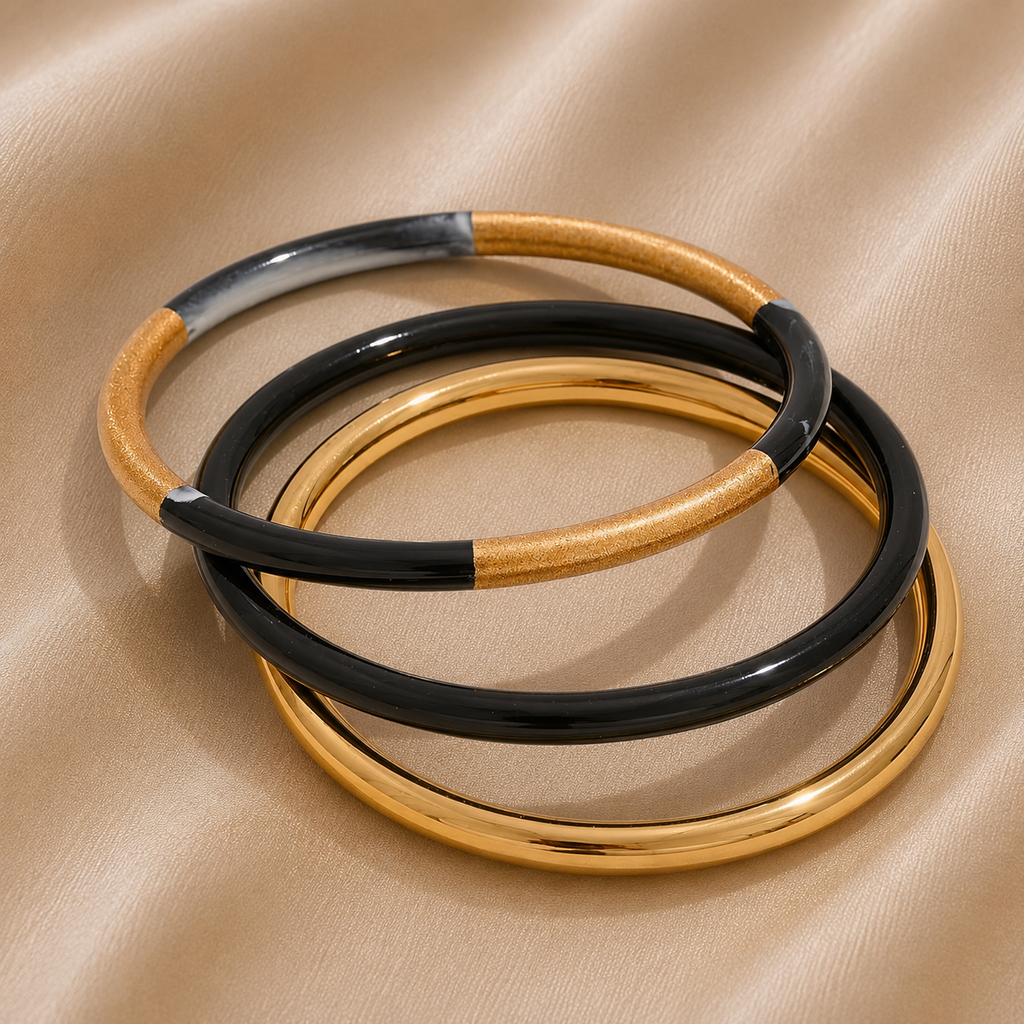 Bracelets jonc résine Jade