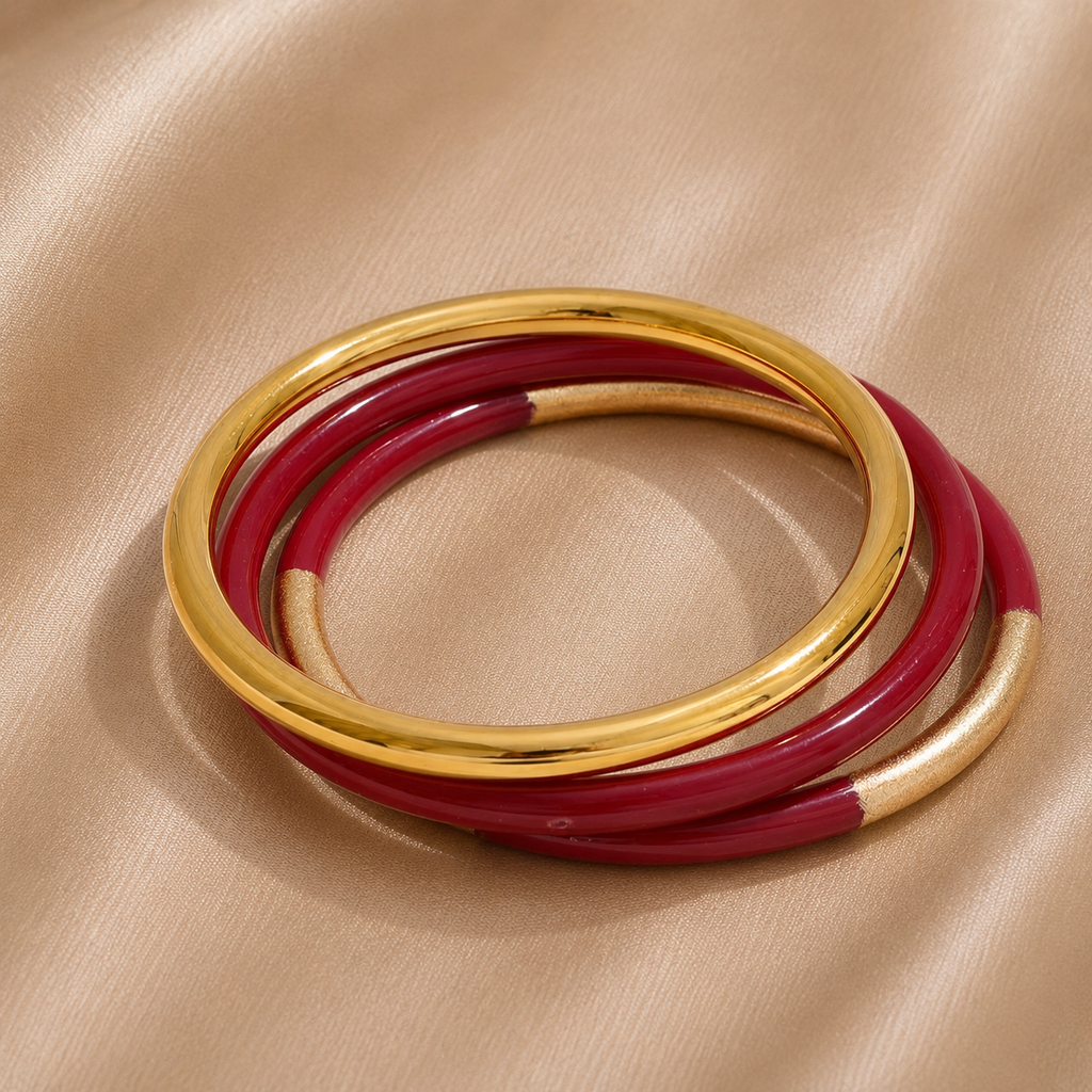 Bracelets jonc résine Jade