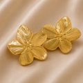 Paire de boucles d’oreilles grande fleur Flore