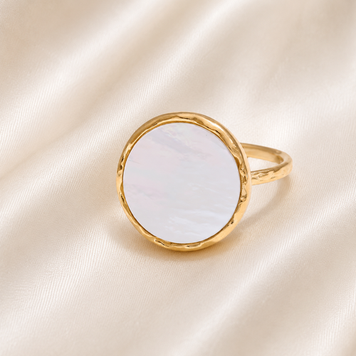 Bague grand cercle pierre Kaly