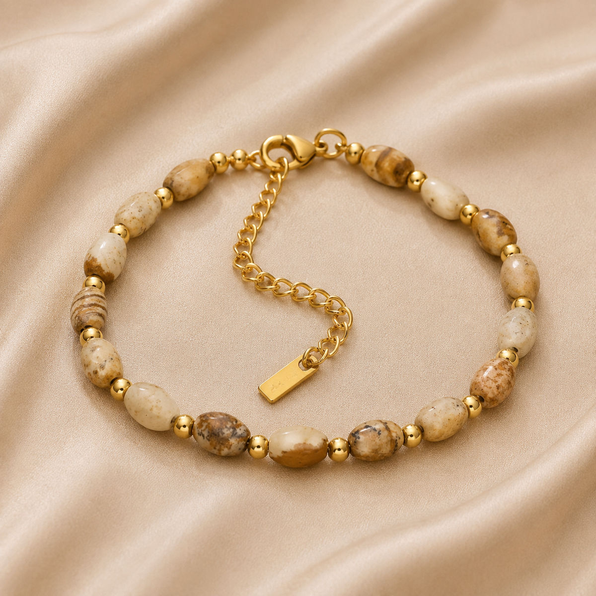 Bracelet de perles de pierre Rana