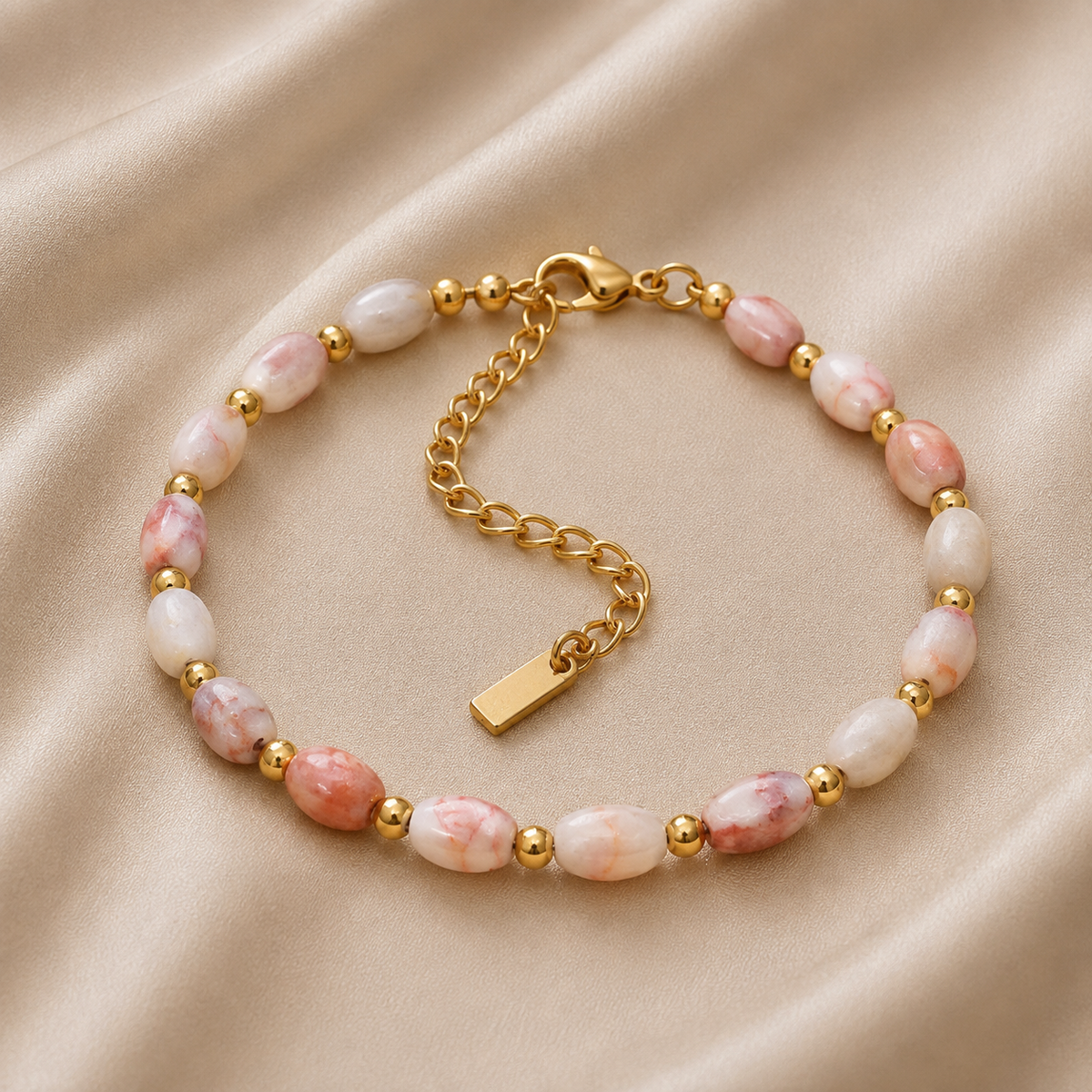 Bracelet de perles de pierre Rana